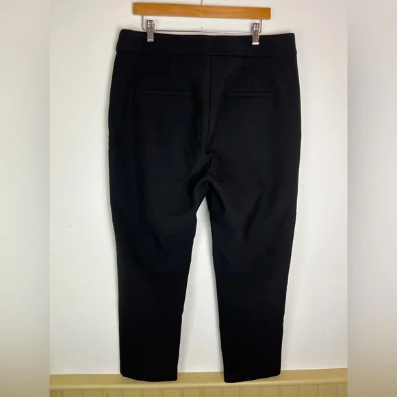 Veronica Beard Womens 16 Mid Rise Pleated Trouser Pants Black Office Corporate - Picture 3 of 9